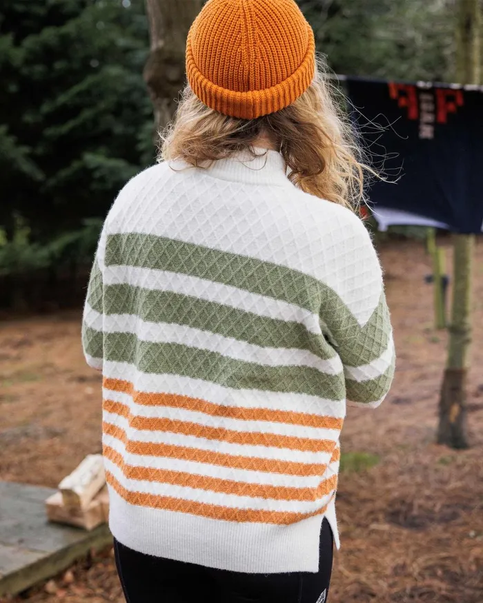 Passenger Tops Women Ramble Recycled Knitted Jumper Off White Off White