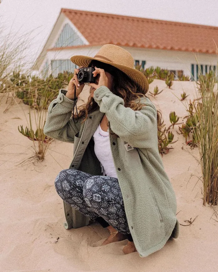 Passenger Tops Women Rappel Recycled Sherpa Oversized Shirt Pistachio Pistachio