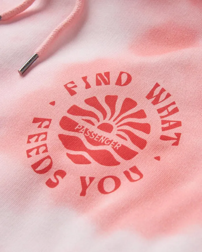 Passenger Tops Women Rediscover Printed Hoodie Tie Dye Shell Pink Tie Dye Shell Pink