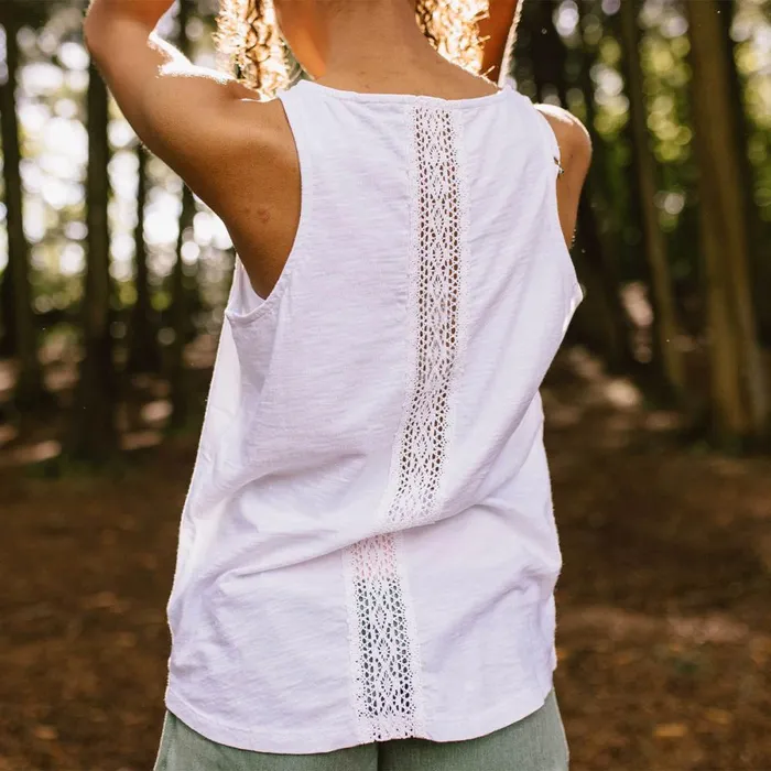 Passenger Tops Women Rivergate Recycled Cotton Top White White