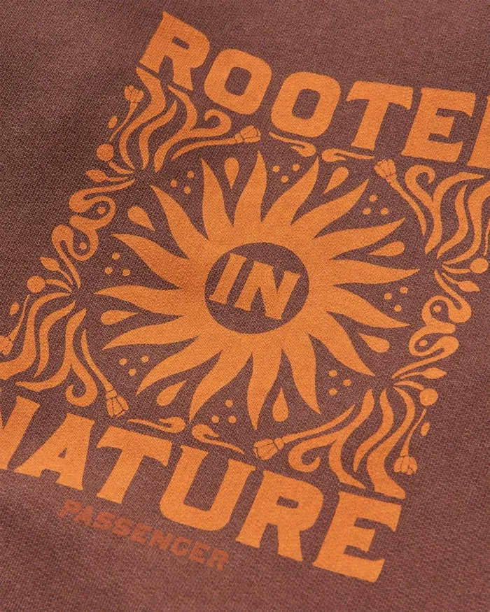 Passenger Tops Women Rooted In Nature Hoodie Chestnut Chestnut