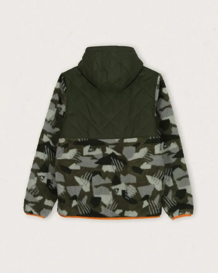 Passenger Tops Women Sefton Recycled DeepPile Sherpa Full Zip Fleece Fir Tree Fir Tree