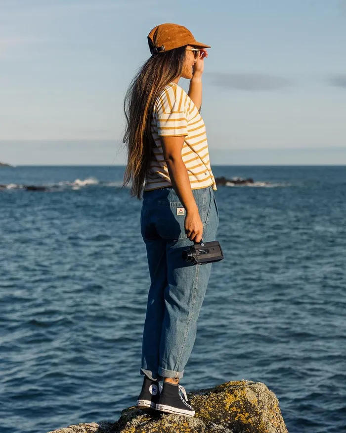 Passenger Tops Women Skye Stripe TShirt Honey Honey