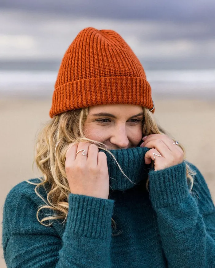 Passenger Tops Women Snug Recycled Polo Neck Knitted Jumper Mediterranean Mediterranean
