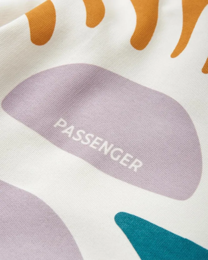 Passenger Tops Women Sunsets Organic Cotton Hoodie Marshmallow Marshmallow