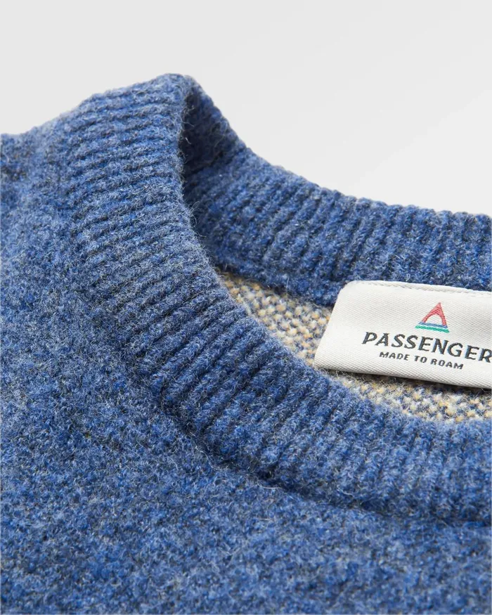 Passenger Tops Women Vista Recycled Knitted Jumper Dark Denim Dark Denim