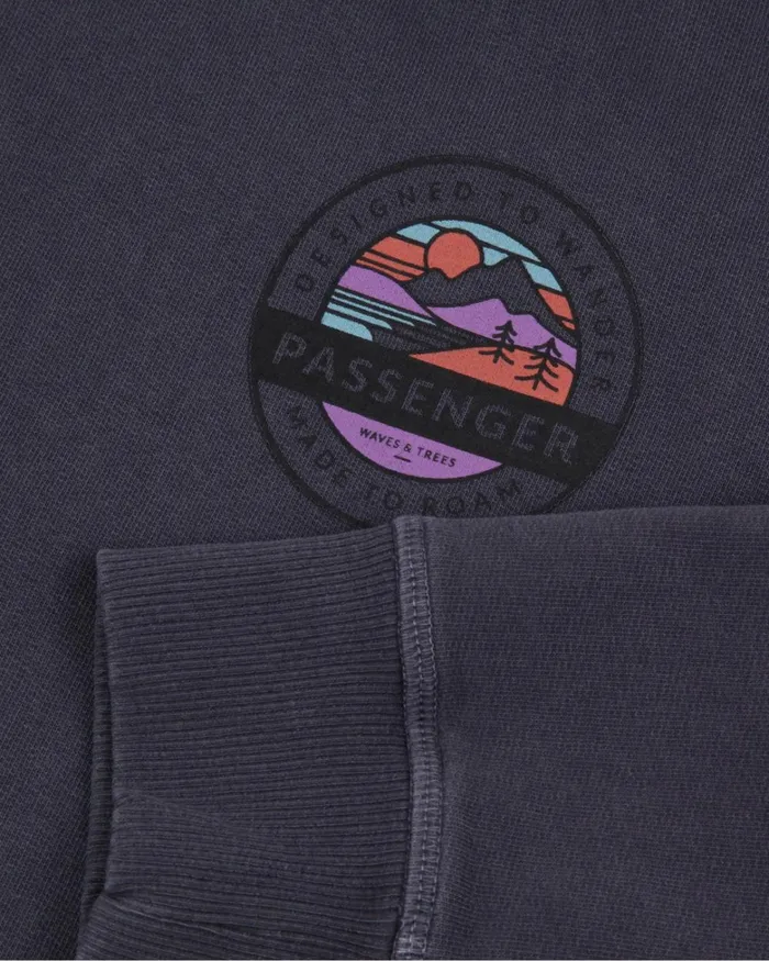 Passenger Tops Women Wilds Recycled Cotton Oversized Sweatshirt Charcoal Charcoal