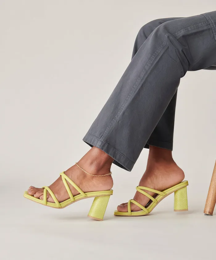 Patsi Heels Light Green Leather Women Dolce Vita Heels