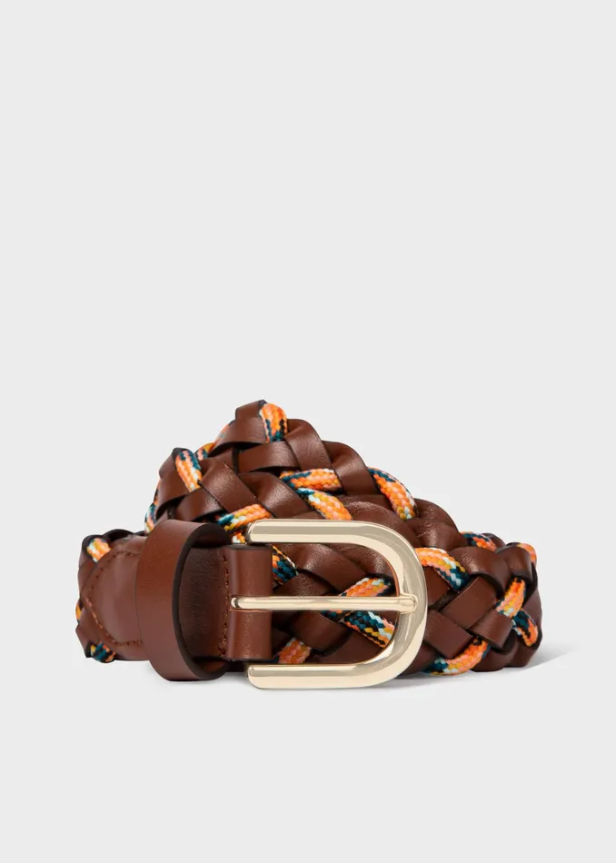 Paul Smith Belts Womens Brown 039Climbing Rope039 Braided Belt Brown