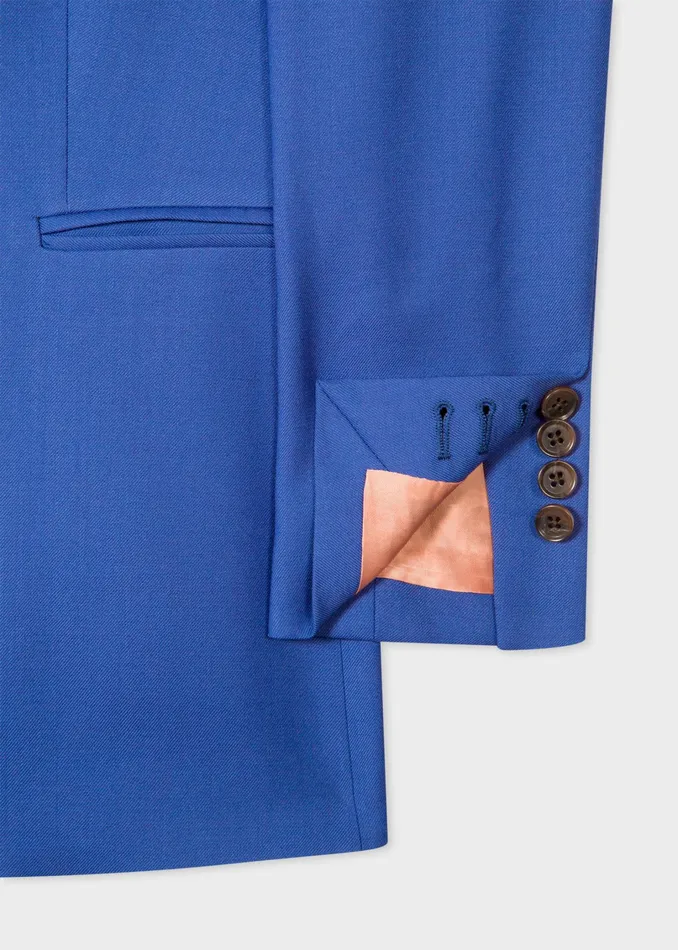 Paul Smith Blazers Womens A Suit To Travel In 8211 Indigo OneButton Wool Blazer Indigo