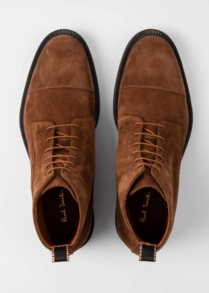 Paul Smith Boots Mens Tan Suede 039Cubitt039 Boots Tan