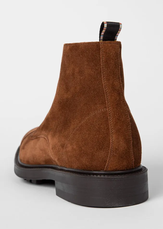 Paul Smith Boots Mens Tan Suede 039Cubitt039 Boots Tan