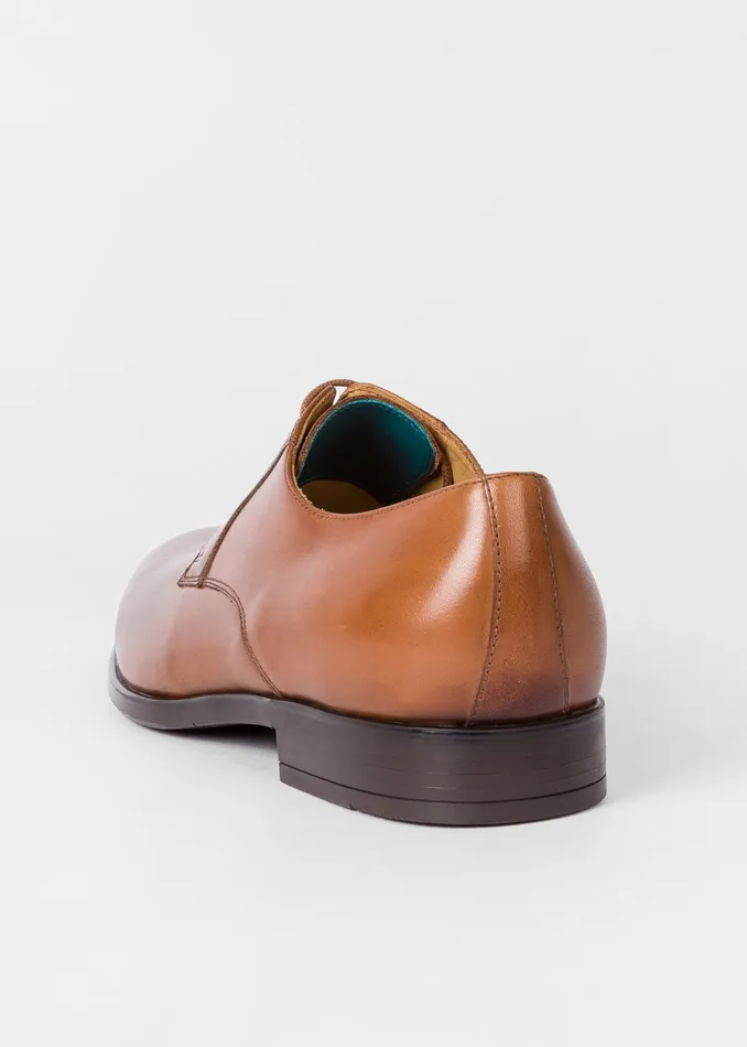 Paul Smith Derby Shoes Mens Tan Leather 039Daniel039 Derby Shoes Tan