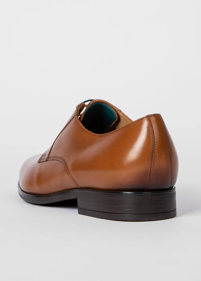 Paul Smith Derby Shoes Mens Tan Leather 039Daniel039 Derby Shoes Tan