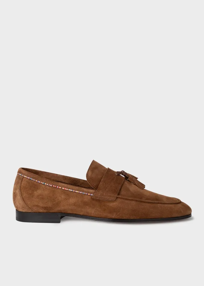 Paul Smith Loafers Mens Brown Suede 039Hilton039 Loafers Brown