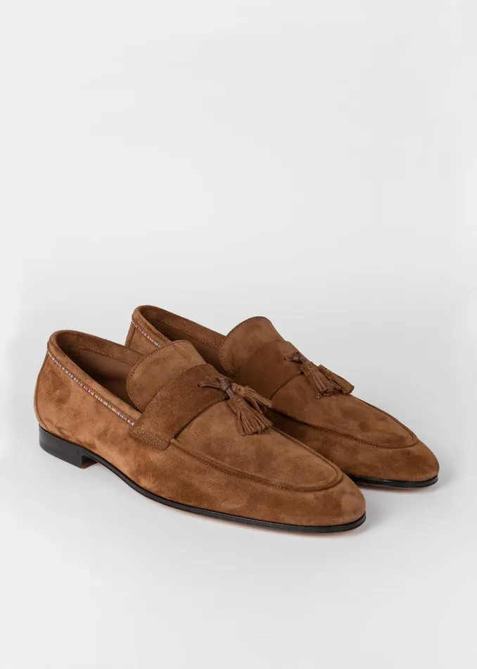 Paul Smith Loafers Mens Brown Suede 039Hilton039 Loafers Brown