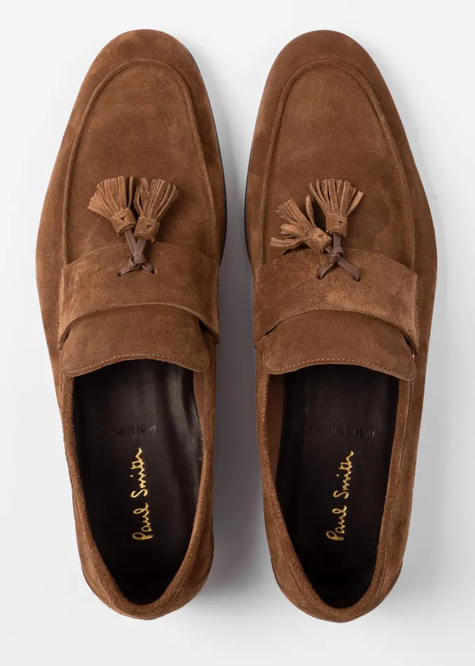 Paul Smith Loafers Mens Brown Suede 039Hilton039 Loafers Brown