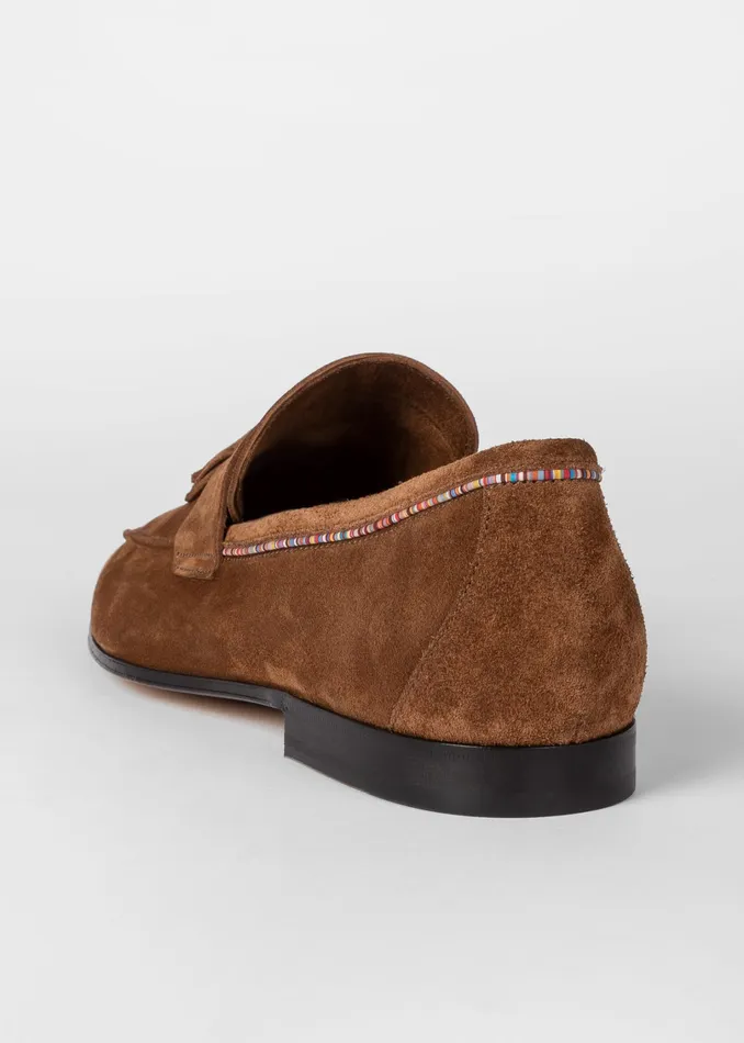 Paul Smith Loafers Mens Brown Suede 039Hilton039 Loafers Brown