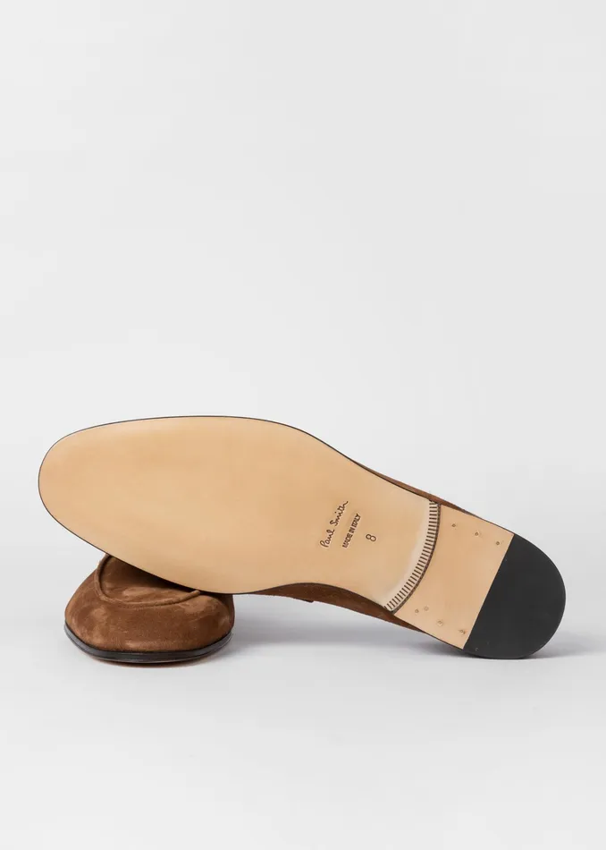 Paul Smith Loafers Mens Brown Suede 039Hilton039 Loafers Brown