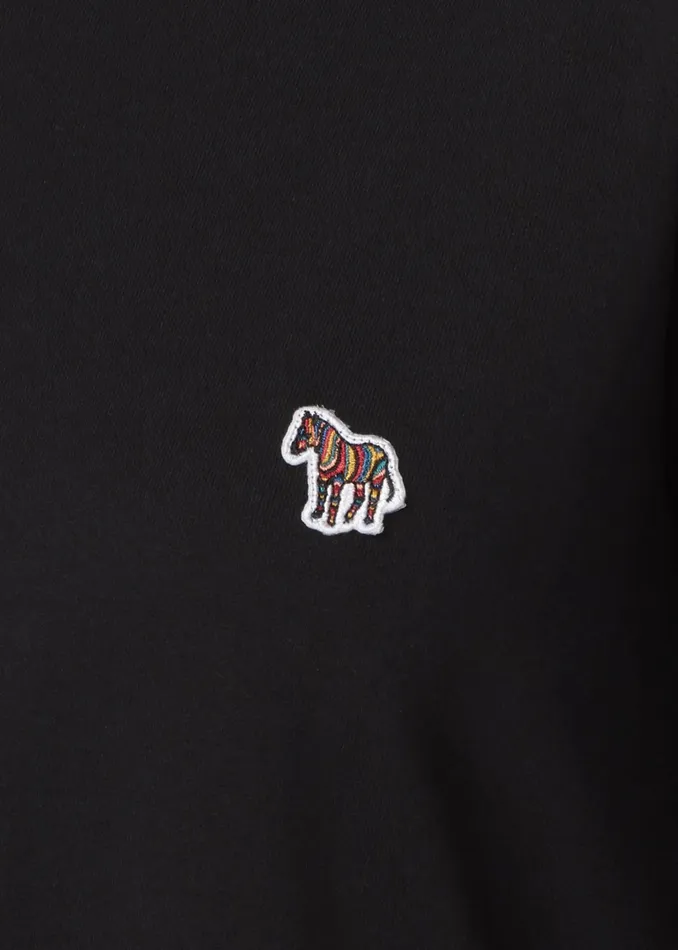 Paul Smith Loungewear Womens Black OrganicCotton Zebra Logo Dress Black