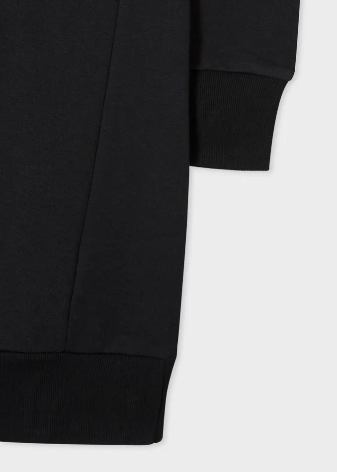 Paul Smith Loungewear Womens Black OrganicCotton Zebra Logo Dress Black