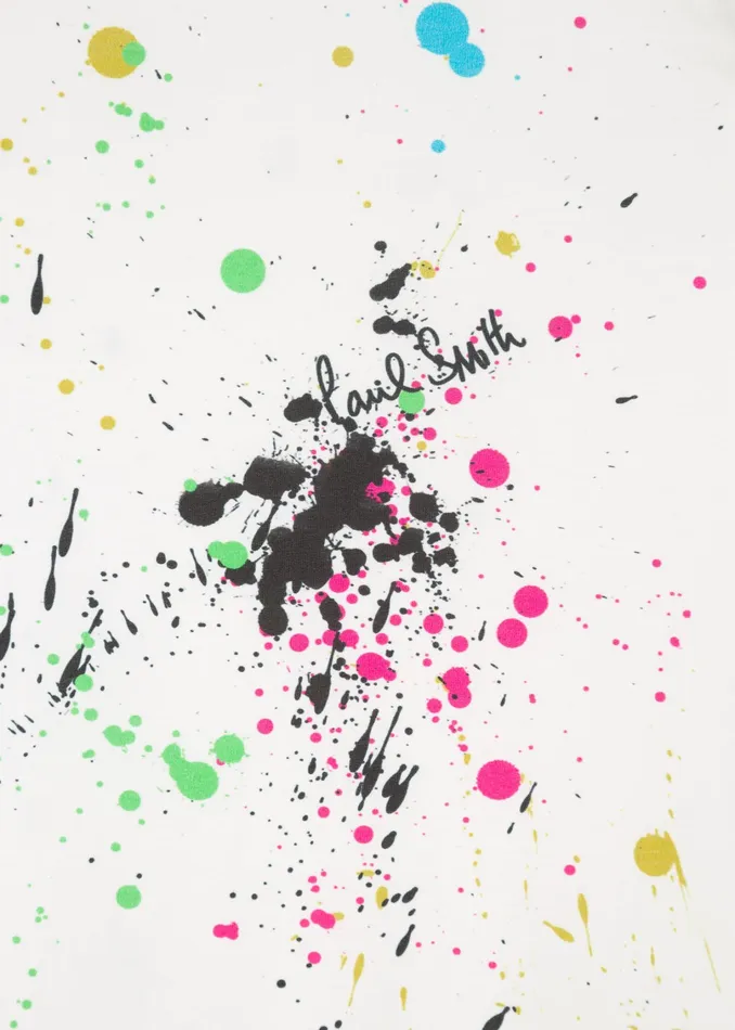 Paul Smith TShirts Womens White 039Paint Splatter039 Print TShirt White
