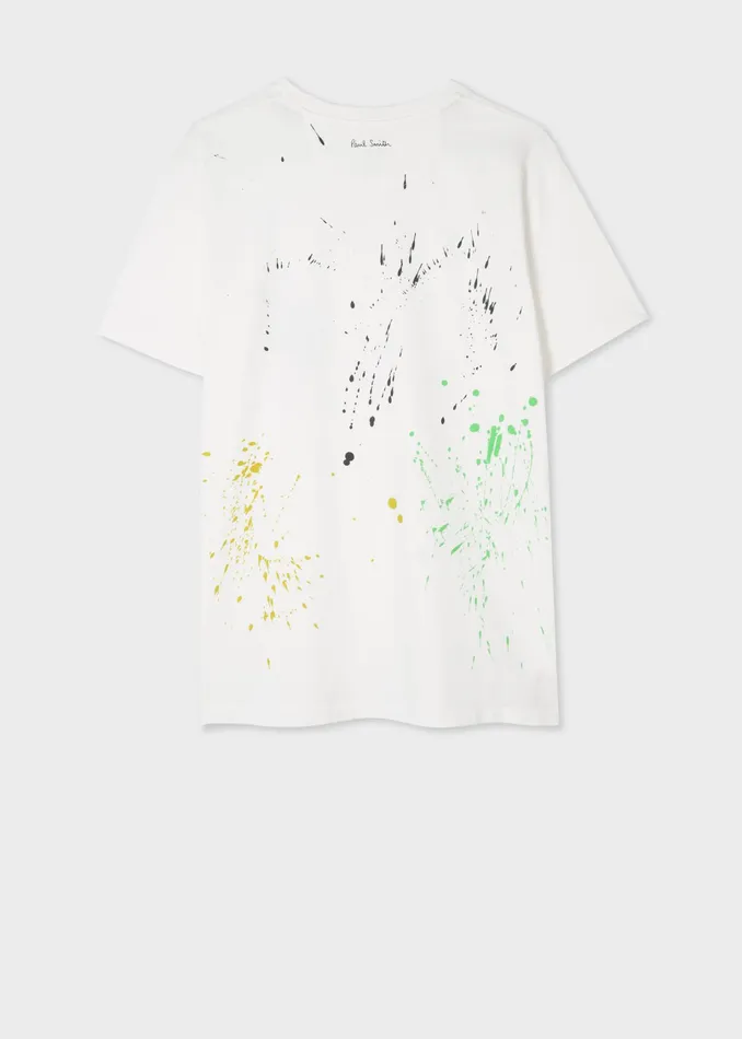 Paul Smith TShirts Womens White 039Paint Splatter039 Print TShirt White