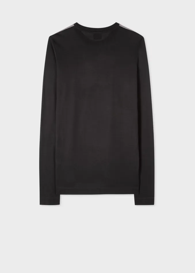 Paul Smith Tops Womens Black 039Iris039 Print LongSleeve TShirt Black