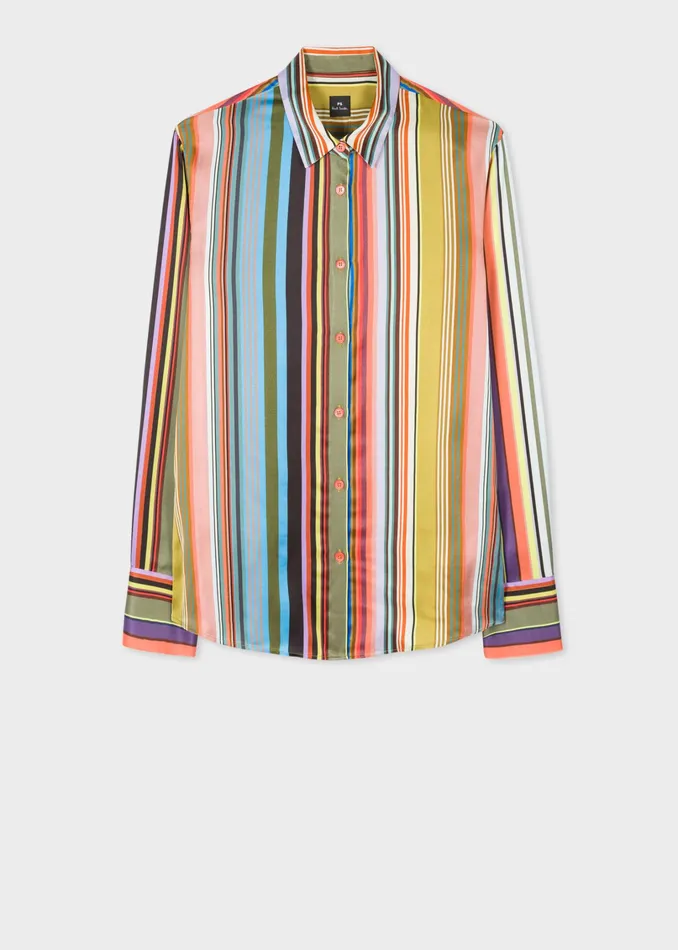 Paul Smith Tops Womens Super Stripe039 Shirt Multicolour