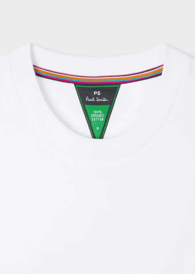 Paul Smith Tops Womens White Zebra Logo Organic Cotton Sweatshirt White
