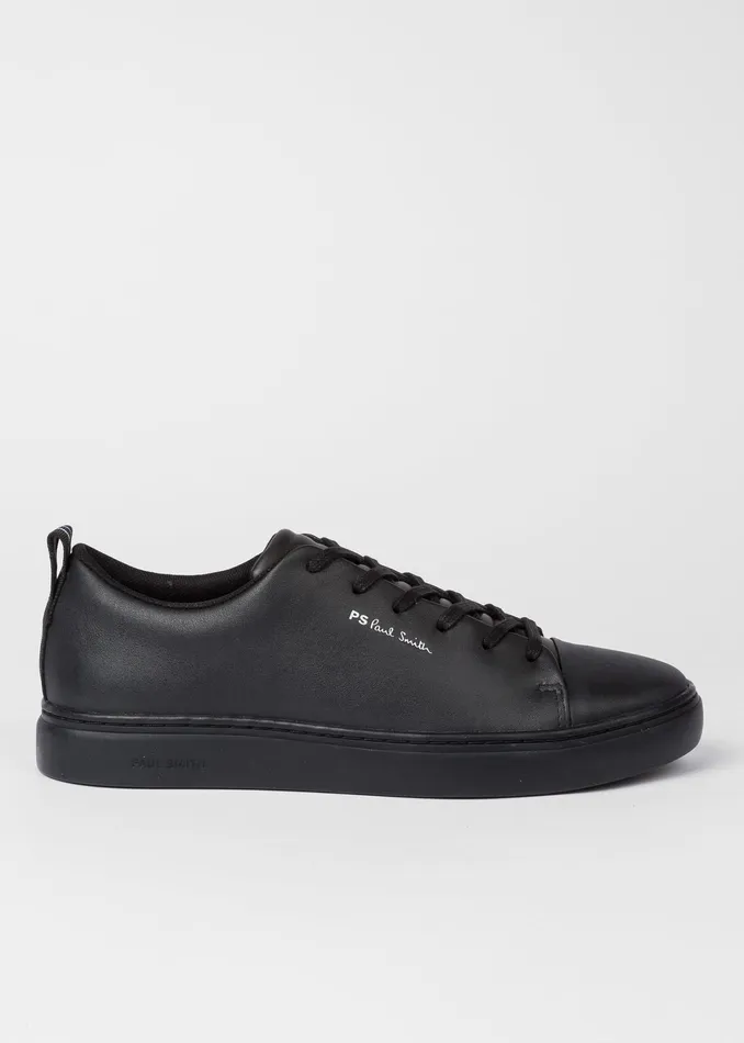 Paul Smith Trainers Mens Black Leather 039Lee039 Trainers Black