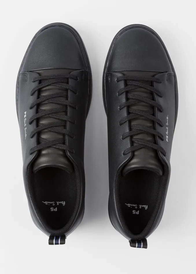 Paul Smith Trainers Mens Black Leather 039Lee039 Trainers Black