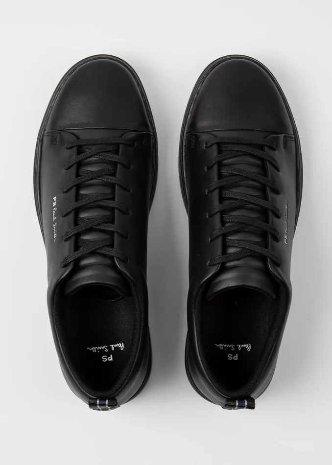 Paul Smith Trainers Mens Black Leather 039Lee039 Trainers Black
