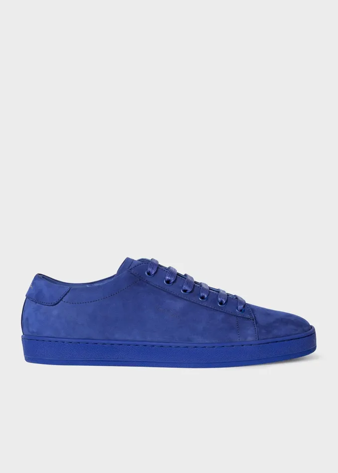 Paul Smith Trainers Mens Cobalt Blue Nubuck 039Hassler039 Trainers Blue