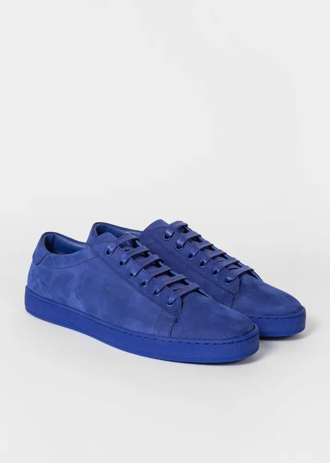 Paul Smith Trainers Mens Cobalt Blue Nubuck 039Hassler039 Trainers Blue