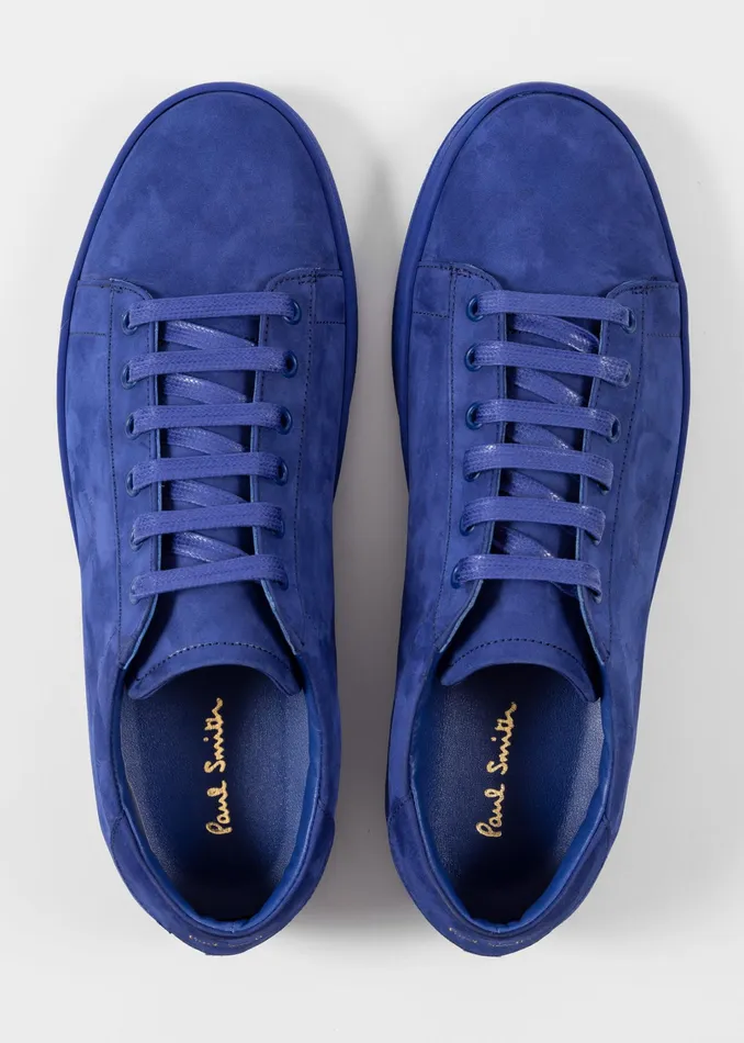 Paul Smith Trainers Mens Cobalt Blue Nubuck 039Hassler039 Trainers Blue
