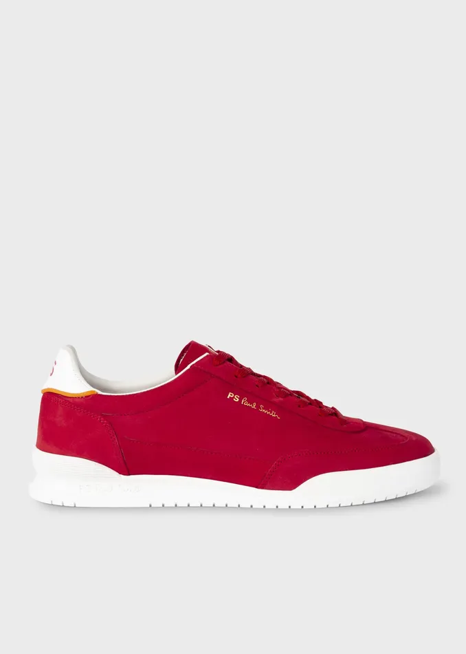 Paul Smith Trainers Mens Red Nubuck 039Dover039 Trainers Red