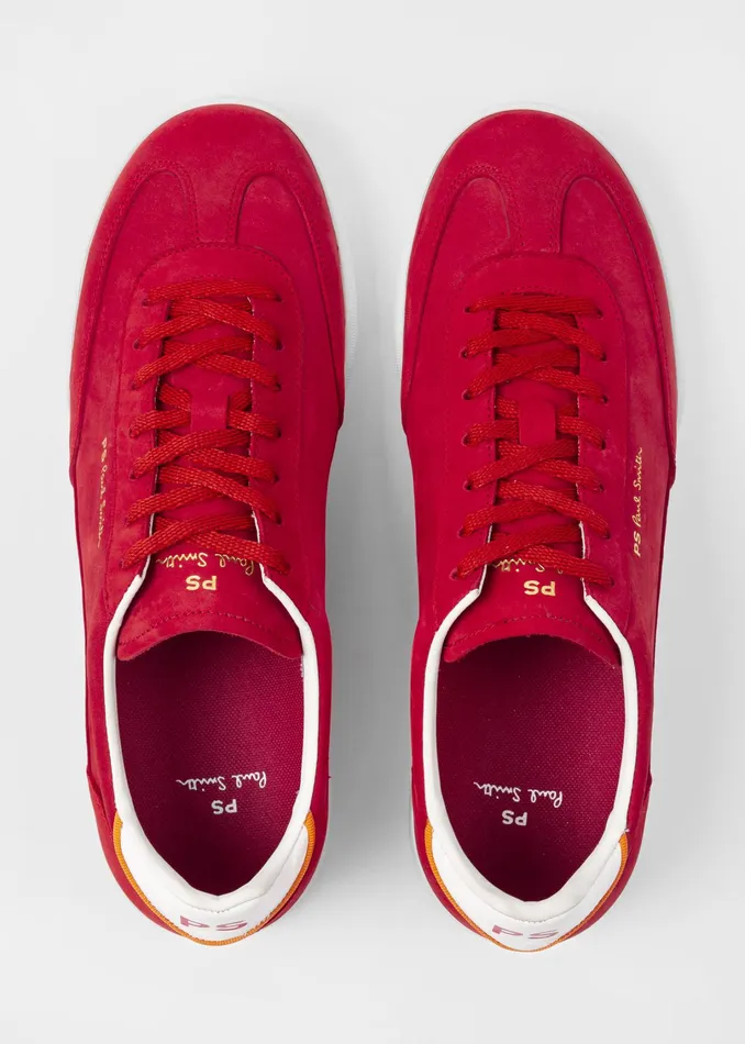 Paul Smith Trainers Mens Red Nubuck 039Dover039 Trainers Red
