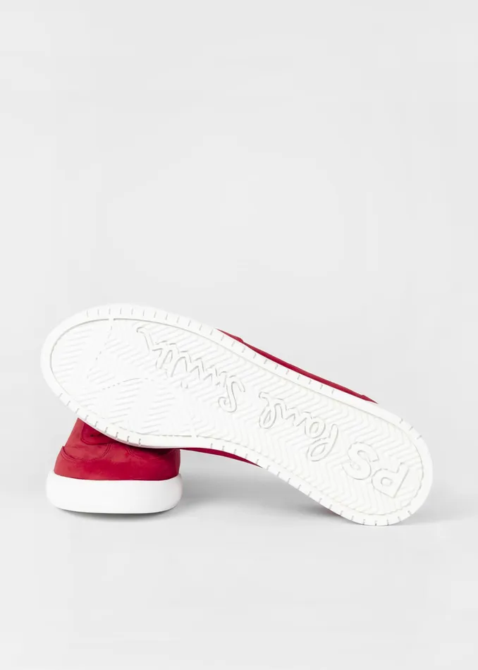 Paul Smith Trainers Mens Red Nubuck 039Dover039 Trainers Red