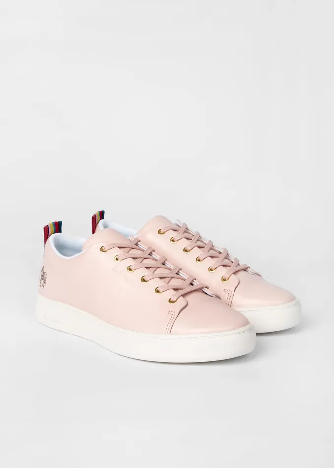 Paul Smith Trainers Womens Pink Leather 039Lee039 Trainers Pink