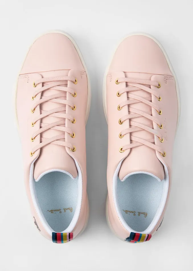 Paul Smith Trainers Womens Pink Leather 039Lee039 Trainers Pink