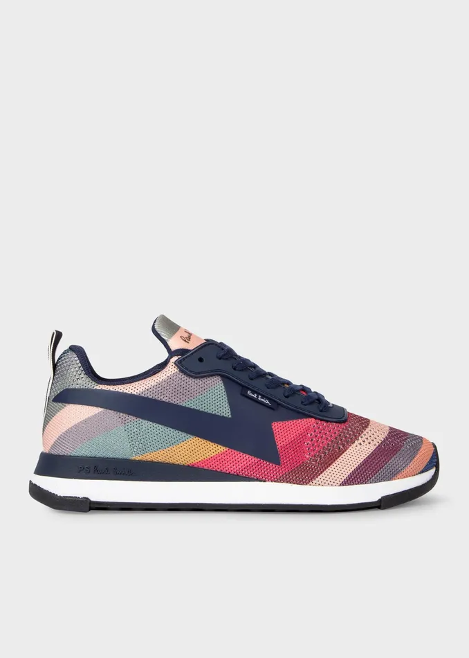 Paul Smith Trainers Womens Swirl039 039Rocket039 Recycled Knit Trainers Multicolour