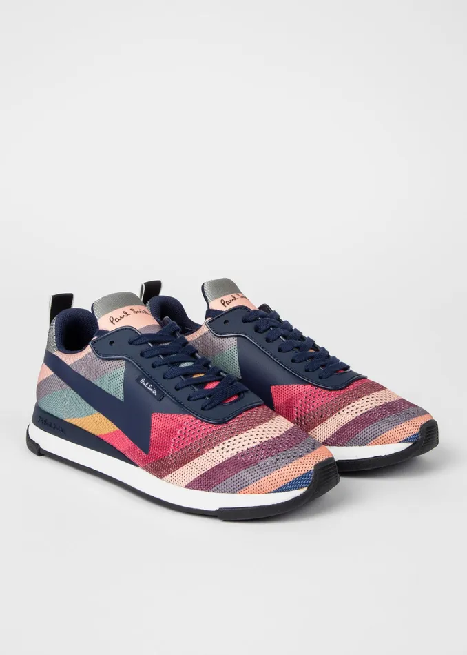 Paul Smith Trainers Womens Swirl039 039Rocket039 Recycled Knit Trainers Multicolour