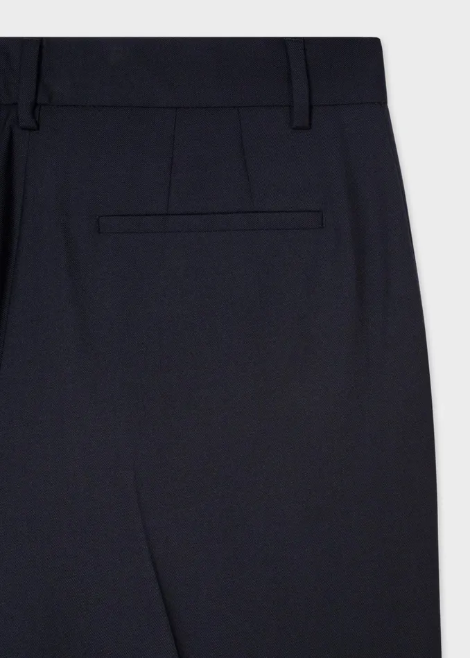 Paul Smith Trousers Womens A Suit To Travel In 8211 SlimFit Navy Wool Trousers Navy