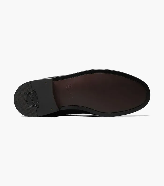 Pazzano Moc Toe Tassel Slip On Black Men Florsheim Dress Shoes