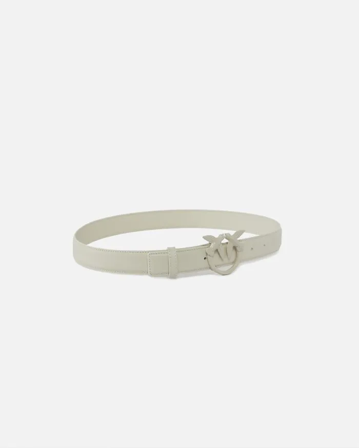Pinko Belt With Colored Buckle 3cm White Whiteblock Colour Women Belts