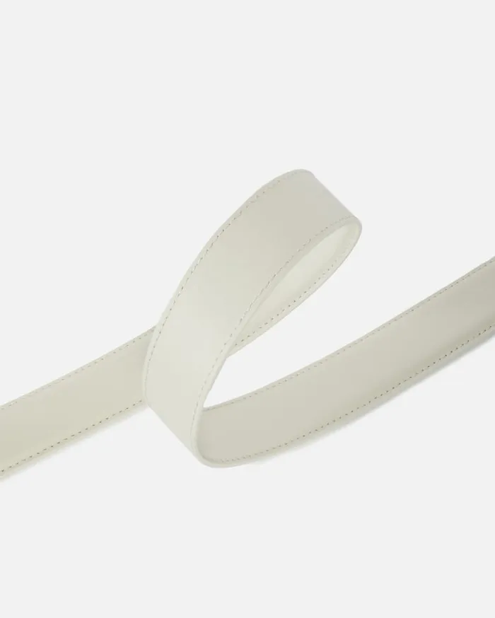 Pinko Belt With Colored Buckle 3cm White Whiteblock Colour Women Belts