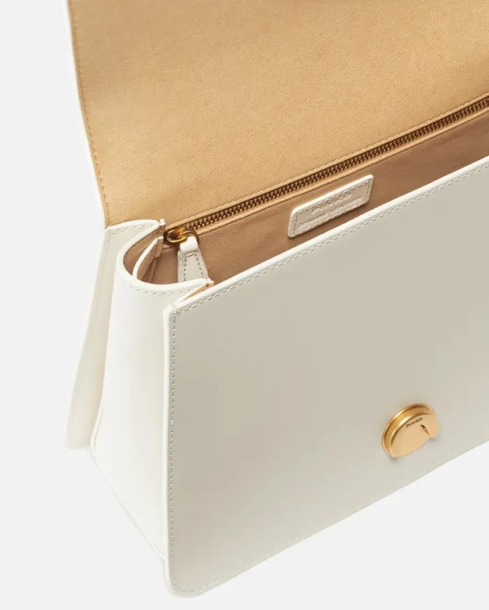 Pinko Classic Love Bag One Top Handle Light Simply Whitewhiteantique Gold Women Love Bag Icons
