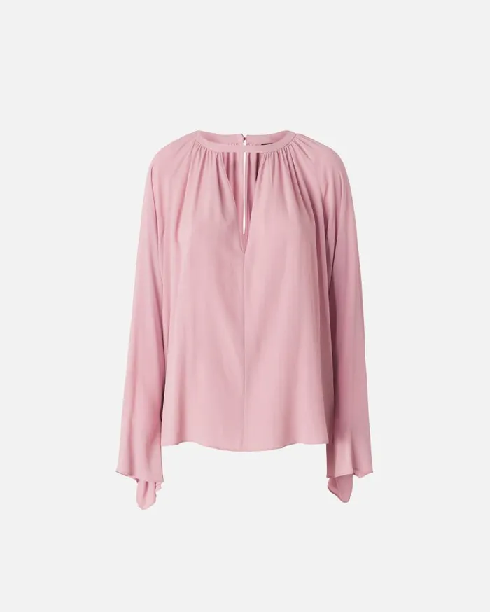 Pinko Flowing Vneck Blouse Pinkpolignac Women Shirts And Blouses