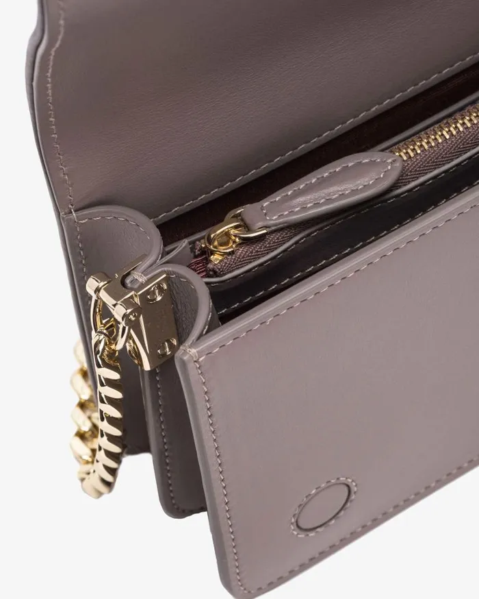 Pinko Galleria Fullrhinestone Mini Love Bag Click Beige 8211 Ironlightgold Women Limited Edition